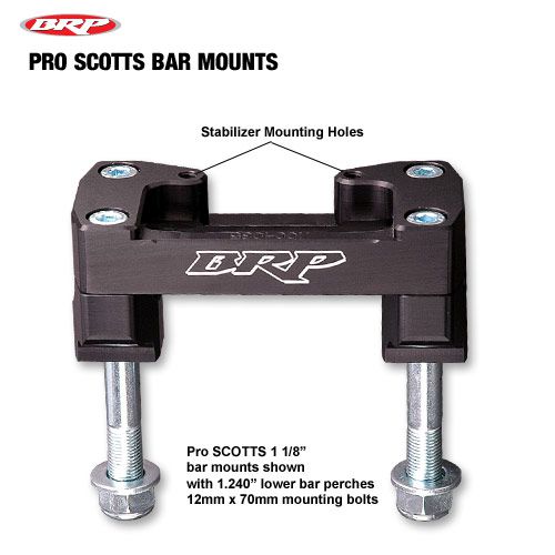 BRP Pro Scotts Bar Mounts 04-17 CRF 250 R/X (BMA-7062-S)
