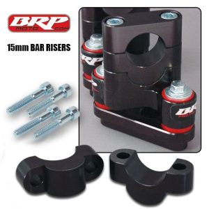Dirt Bike Handle Bar Risers, 15mm Handle Bar Risers