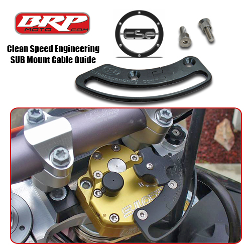 Clean Speed Throttle Cable Guide - SUB Mounted Scotts Steering Stabilizer